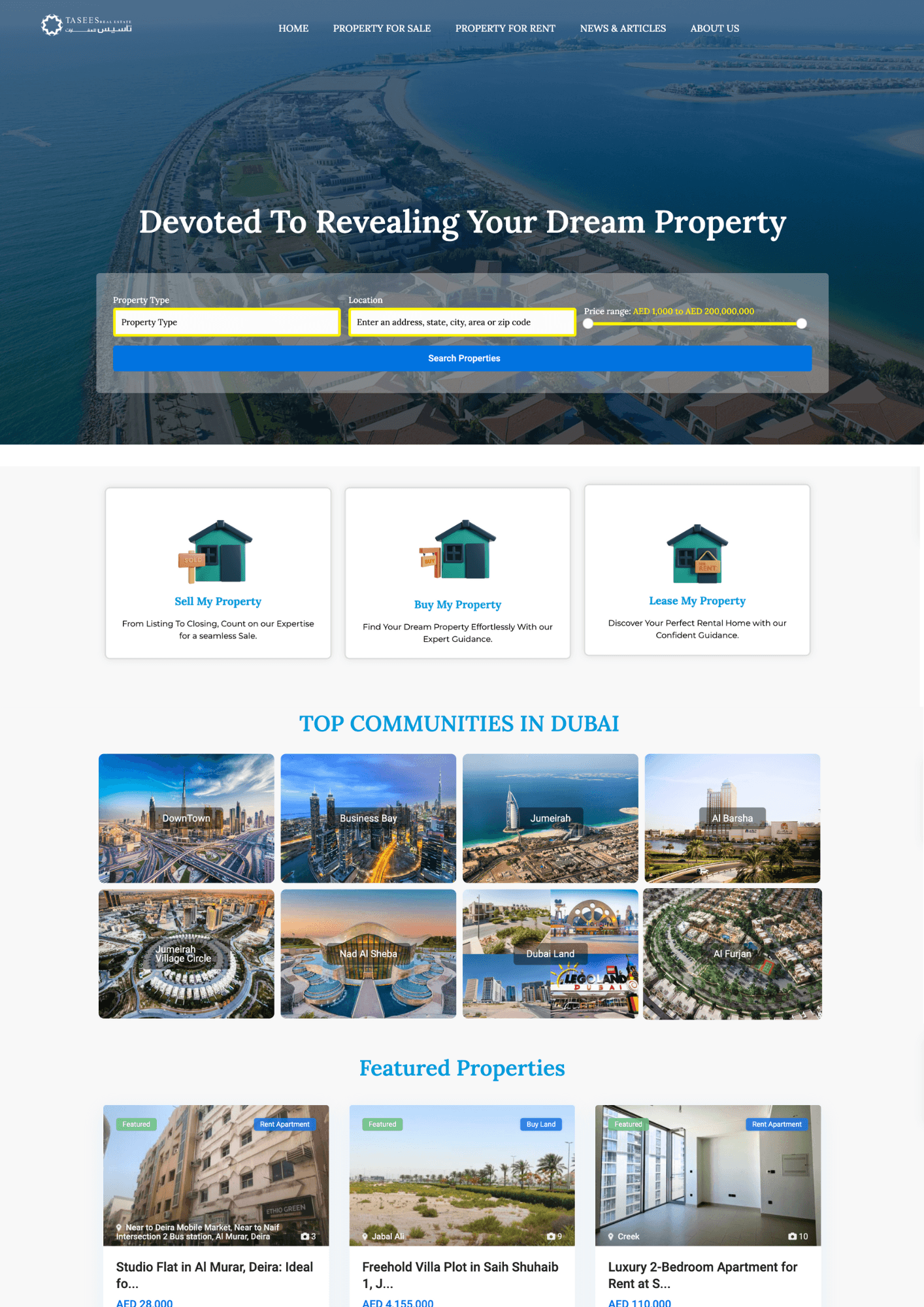 Project: Taseesrealestate